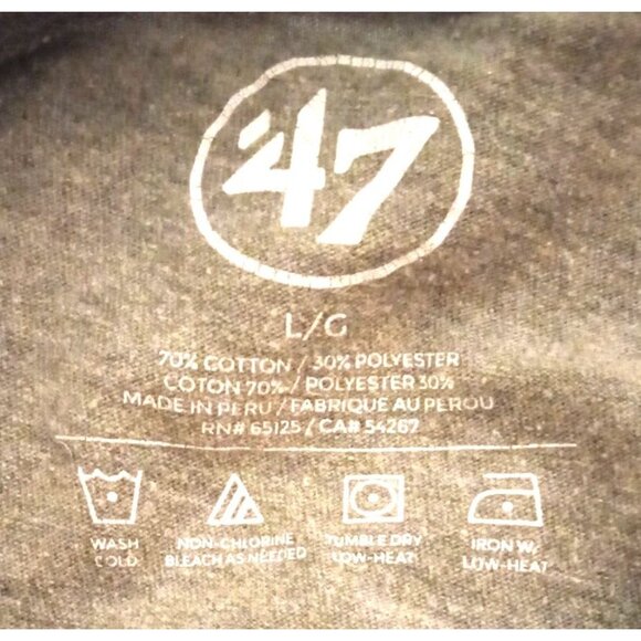 Green Bay Packers Football Men's Size L Grey Stripe Thru Tee Shirt - Picture 4 of 6